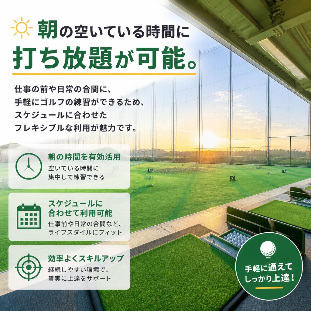 早朝営業で時間を有効活用